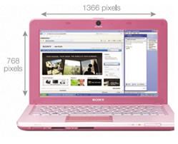 Sony VAIO W Screen Display